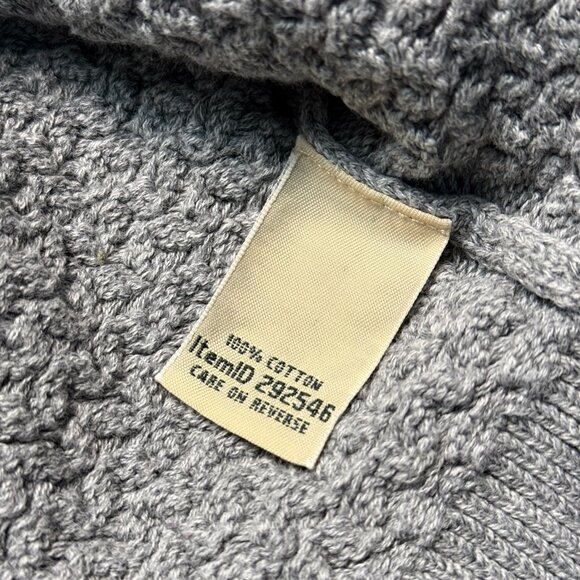 L.L. Bean Women's Basketweave Knit Sweater - Grey - Picture 3 of 5